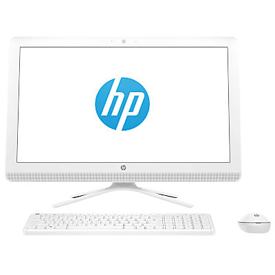 HP 24-g032na All-in-One Desktop PC, Intel Core i3, 8GB RAM, 2TB, 23.8  Full HD, Snow White